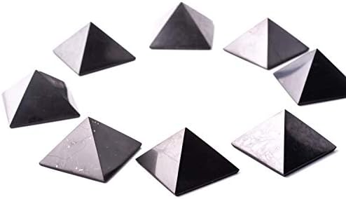 גנרטור אנרגיה אבן גביש פירמידה של שונגיט לכלי גביש הגנה על EMF | יכול לשמש למטרות מדיטציה וחילוי